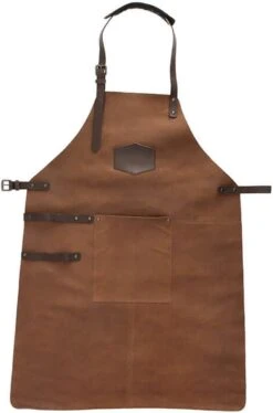 Old West BBQ Schort Barbecue Schort Leer - Cognac Bruin 17 Old West BBQ Schort Barbecue Schort Leer - Cognac Bruin -Keukengerei Winkel 792x1200
