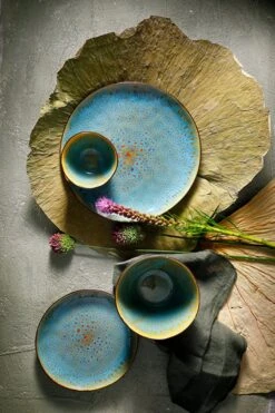 Palmer Serviesset Lotus Stoneware 6-persoons 24-delig Zwart Turquoise 22 Palmer Serviesset Lotus Stoneware 6-persoons 24-delig Zwart Turquoise -Keukengerei Winkel 800x1200 16