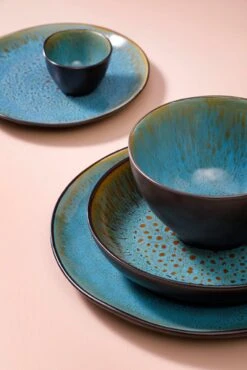 Palmer Serviesset Lotus Stoneware 6-persoons 24-delig Zwart Turquoise 28 Palmer Serviesset Lotus Stoneware 6-persoons 24-delig Zwart Turquoise -Keukengerei Winkel 801x1200 6