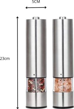 MD-Goods ® Elektrische Peper En Zoutmolen Set - Pepermolen - RVS - Cadeau - Restaurant Kwaliteit 9 MD-Goods ® Elektrische Peper En Zoutmolen Set - Pepermolen - RVS - Cadeau - Restaurant Kwaliteit -Keukengerei Winkel 821x1200