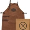 Old West BBQ Schort Barbecue Schort Leer - Cognac Bruin -Keukengerei Winkel 861x1200 2