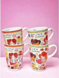 Blond Amsterdam Even Bijkletsen Beker XL 500 Ml - Mint Rand 11 Blond Amsterdam Even Bijkletsen Beker XL 500 Ml - Mint Rand -Keukengerei Winkel 910x1200