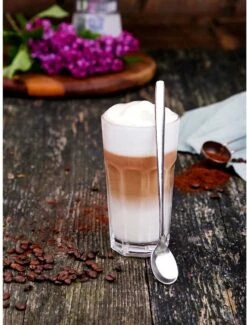 Merkloos Latte Macchiato Lepels – RVS Lange Yoghurt, Dessert Of Koffie Lepeltjes – Set Van 6 Stuks -Keukengerei Winkel 912x1200 2