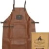 Goodman - BBQ Schort - Echt Leer - Leren Schort Man - Cognac Bruin -Keukengerei Winkel 938x1200